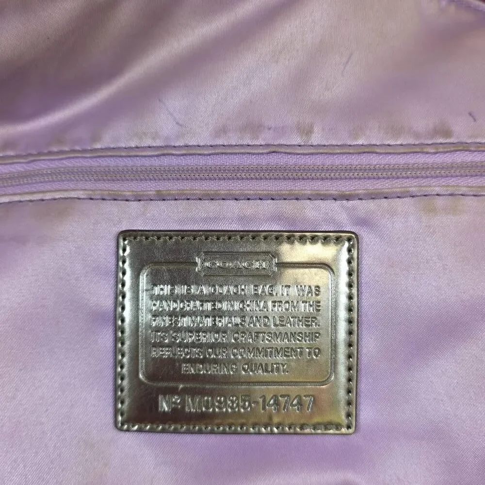Coach Poppy Kaleidoscope Glam Tote | Pink Purple Y2K Shoulder Bag | Style M0985-